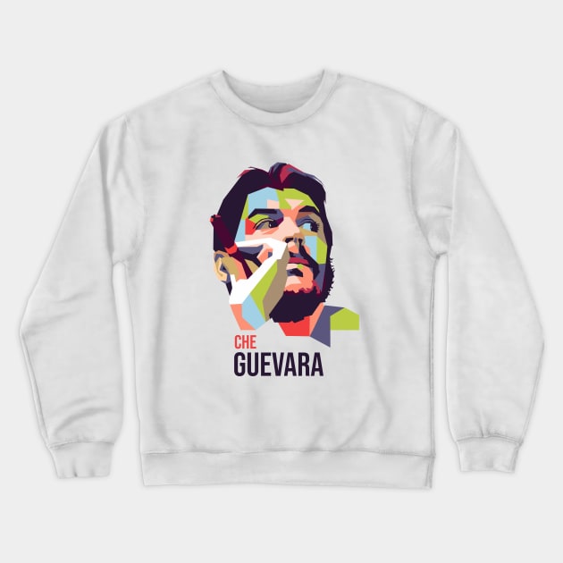 Che Guevara in WPAP Crewneck Sweatshirt by mursyidinejad
